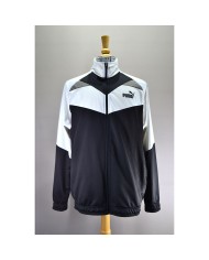 Adidas track-jacket hoodie climalite blue S