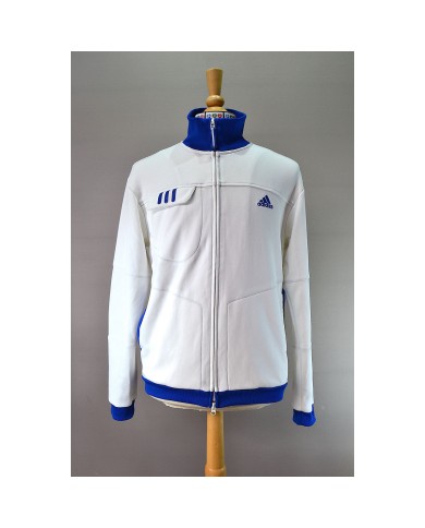Adidas track-jacket sportswear Greece white M