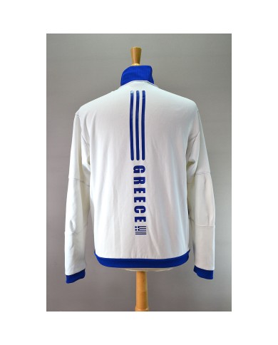 Adidas track-jacket sportswear Greece white M