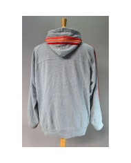 Adidas hoodie zipper gray L