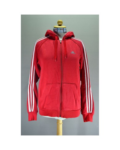 Adidas hoodie zipper red S