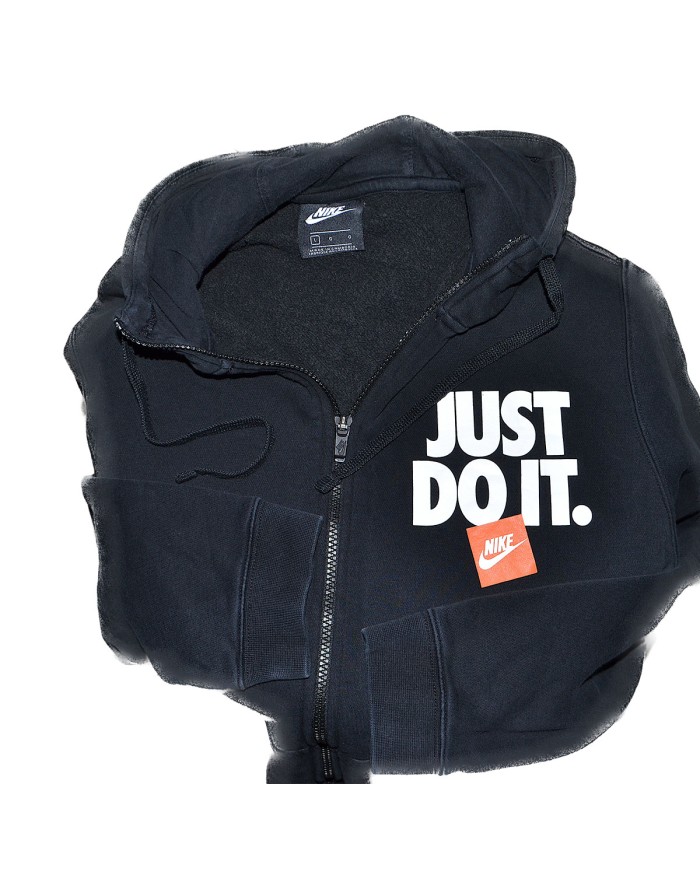 Nike hoodie zipper black L