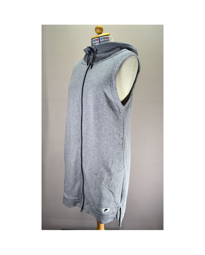 Nike hoodie zipper gray M