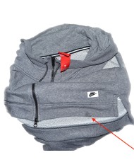 Nike hoodie zipper gray M