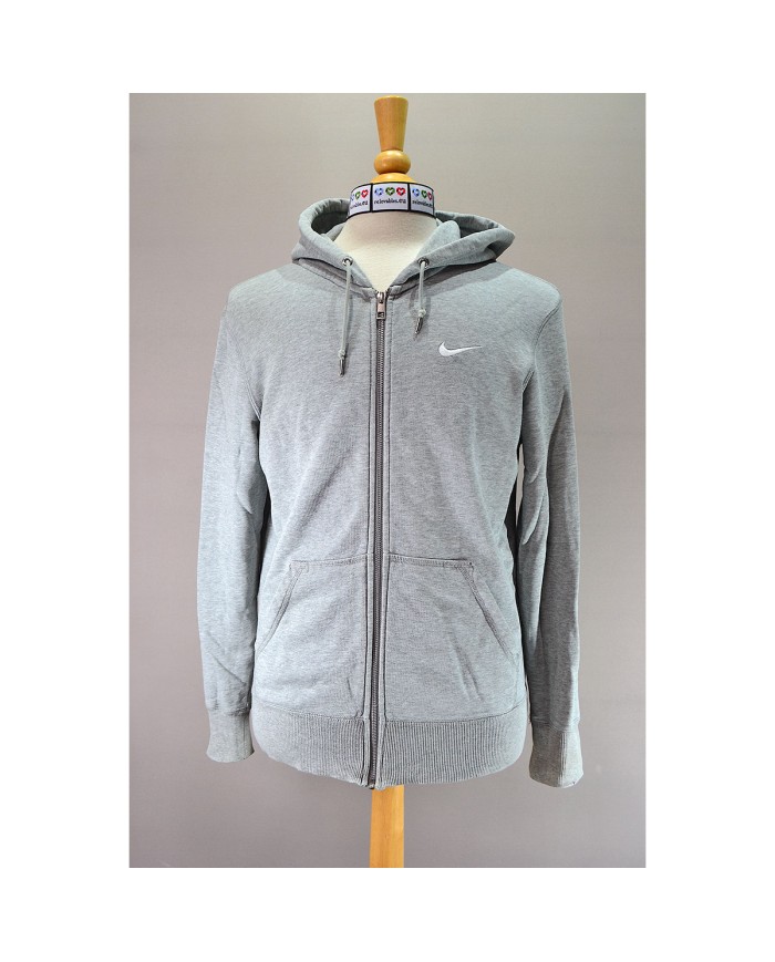 Nike hoodie zipper gray M