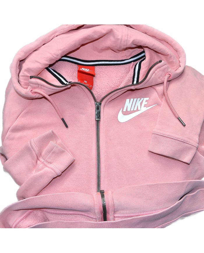 Nike hoodie zipper pink XS