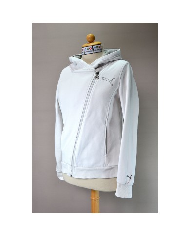 Puma hoodie zipper white M