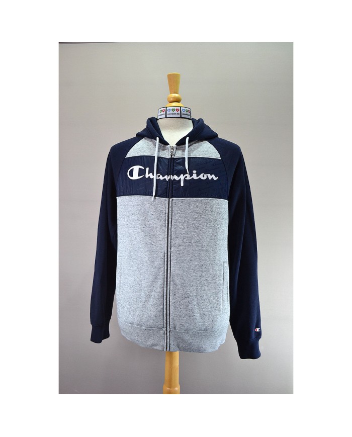 Champion hoodie zipper gray XL