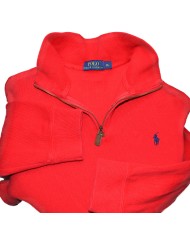 Ralph Lauren vest zipper knitwear red XL