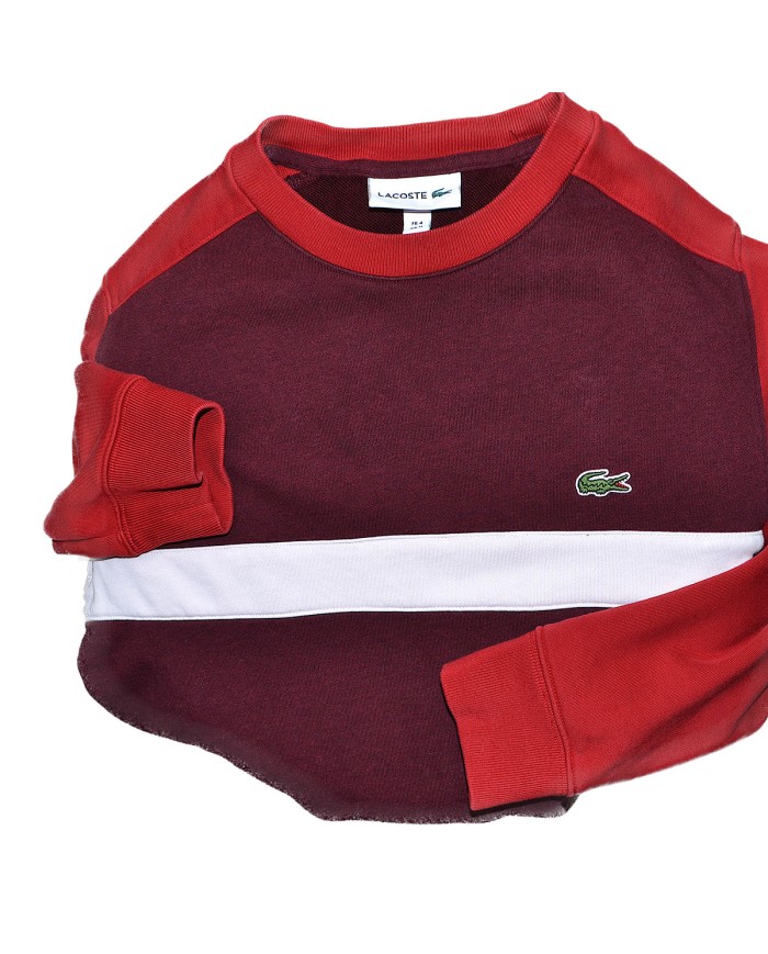 Lacoste sweater red XS