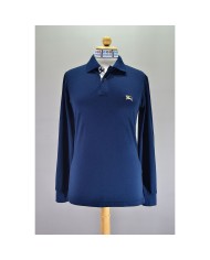 Burberry polo-shirt longsleeve blue M