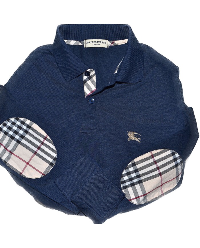 Burberry polo-shirt longsleeve blue M