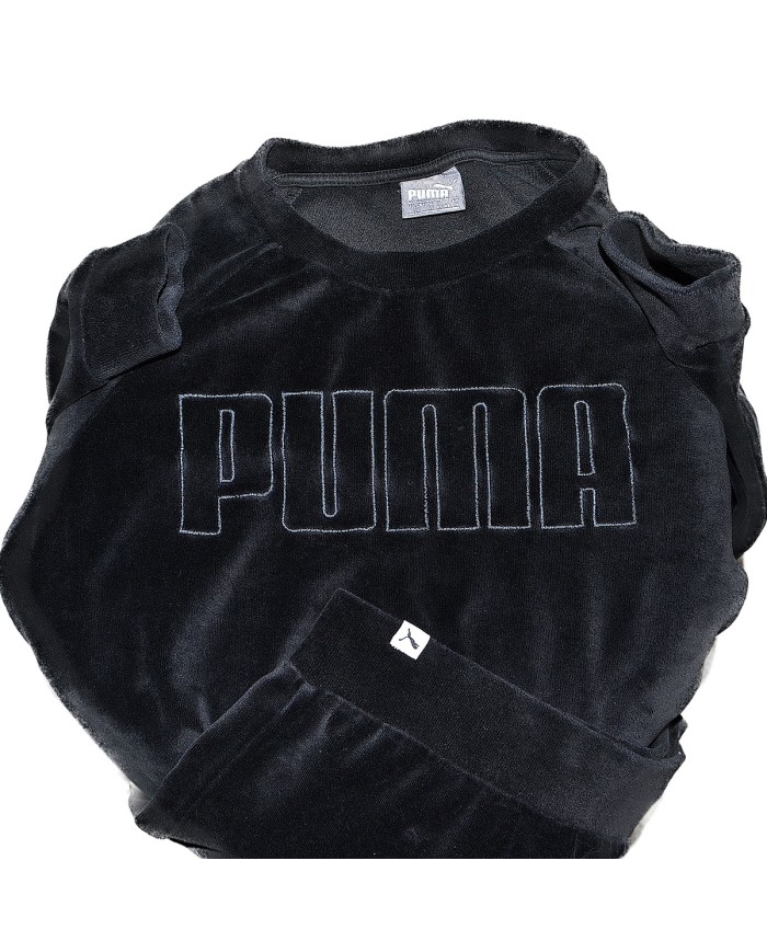 Puma sweater terry cloth black L