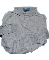 Ralph Lauren polo-shirt long-sleeve gray XXL