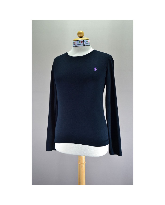 Ralph Lauren t-shirt long-sleeve  stretch black S
