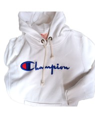 Champion hoodie embroidered white M