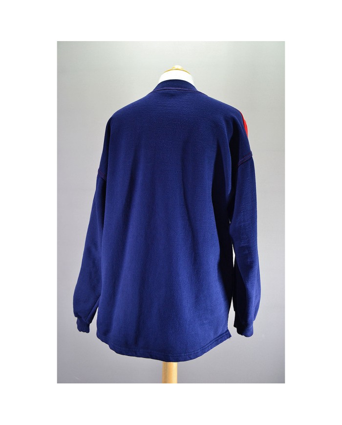 Adidas vintage sweater high bord blue L