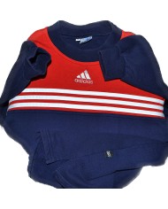 Adidas vintage sweater high bord blue L