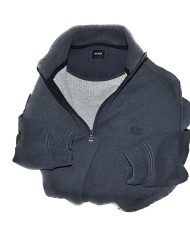 Hugo Boss sweater high-bord zipper gray XL