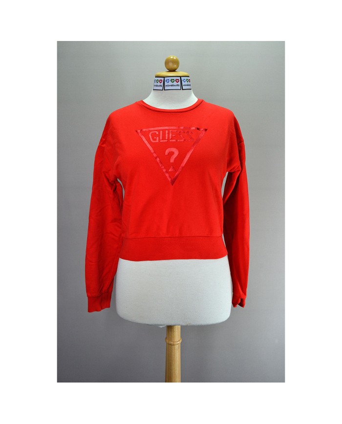 Guess sweater crop-top orange L