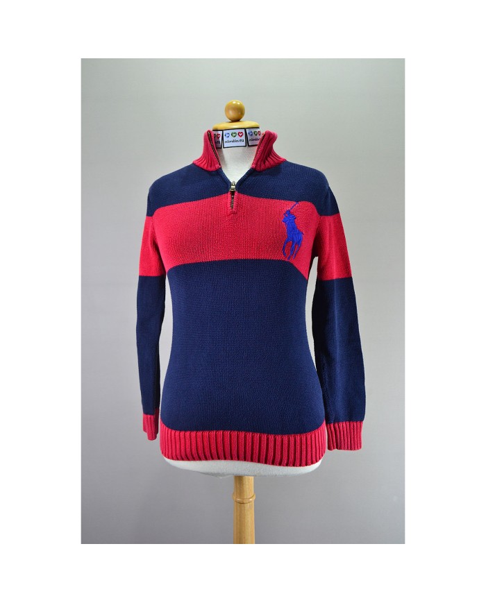 Ralph Lauren vest zipper knitwear red M