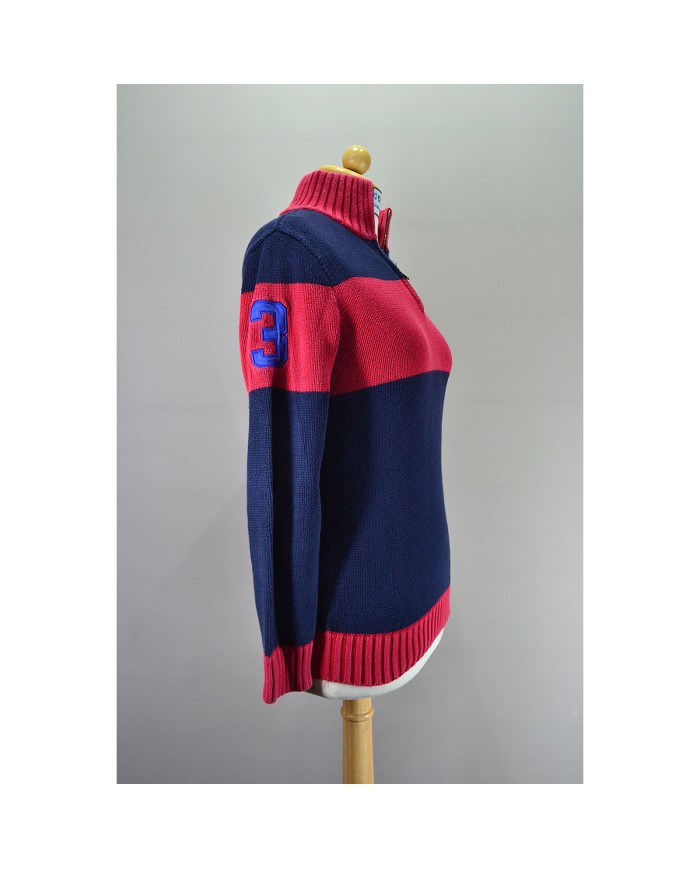 Ralph Lauren vest zipper knitwear red M