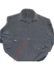 Hugo Boss shirt striped regular-fit long sleeve black XL