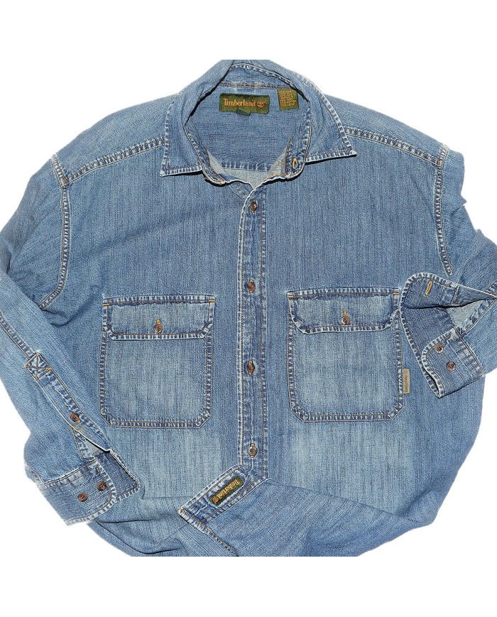 Timberland denim shirt long sleeve blue S