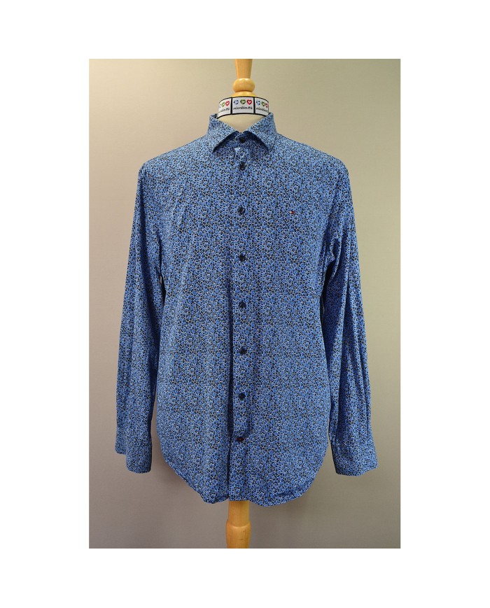 Tommy Hilfiger shirt long sleeve tailored blue XL