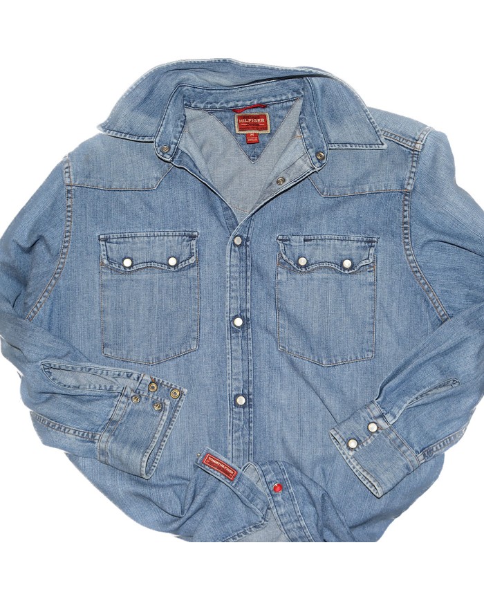 Tommy Hilfiger denim shirt long sleeve blue M