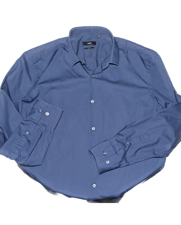 Hugo Boss shirt slim-fit long sleeve blue L