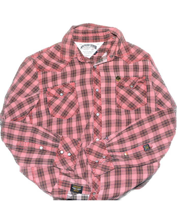 Tommy Hilfiger shirt long sleeve red L