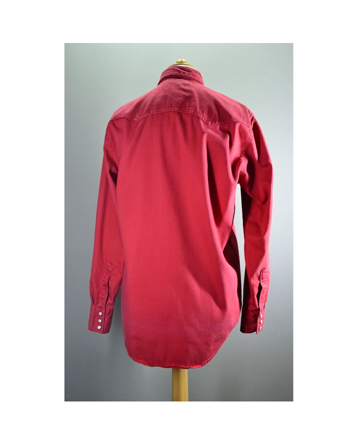 Levi's shirt long sleeve denim red S