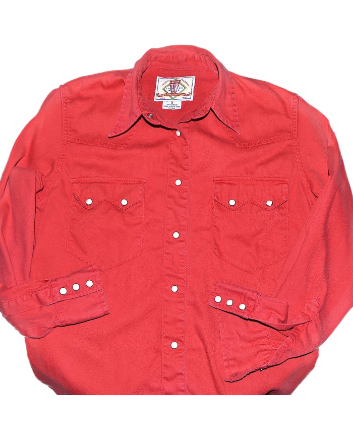Levi's shirt long sleeve denim red S
