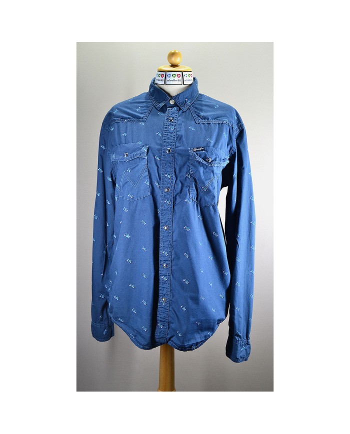 Wrangler shirt long sleeve blue L