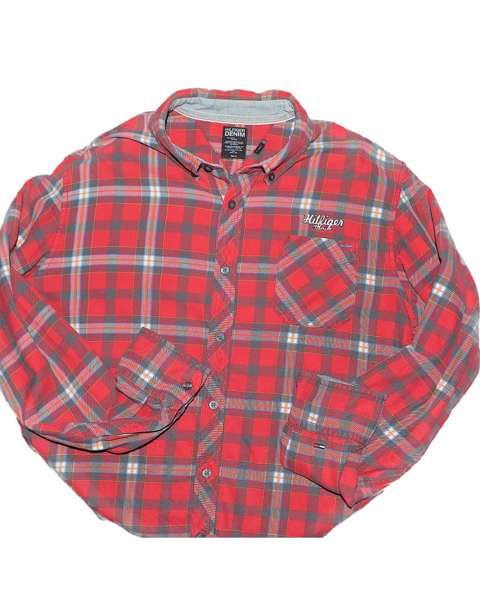 Tommy Hilfiger shirt long sleeve red XL