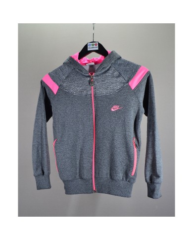 Nike track-jacket hoodie gray 10 years Nike track-jacket hoodie gray 10 years