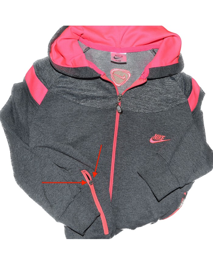 Nike track-jacket hoodie gray 10 years