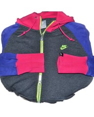 Nike hoodie dubble zipper high bord gray M