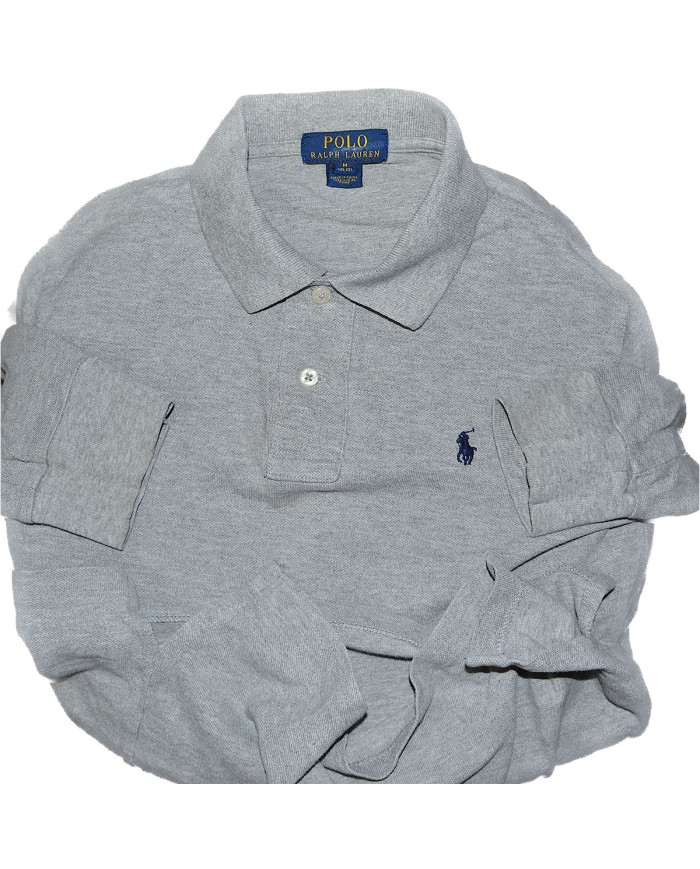 Ralph Lauren polo-shirt long sleeve gray M