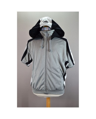 Adidas vest zipper hoodie short sleeves gray M
