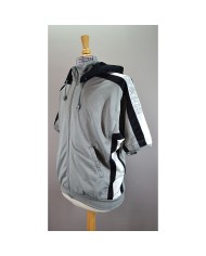 Adidas vest zipper hoodie short sleeves gray M