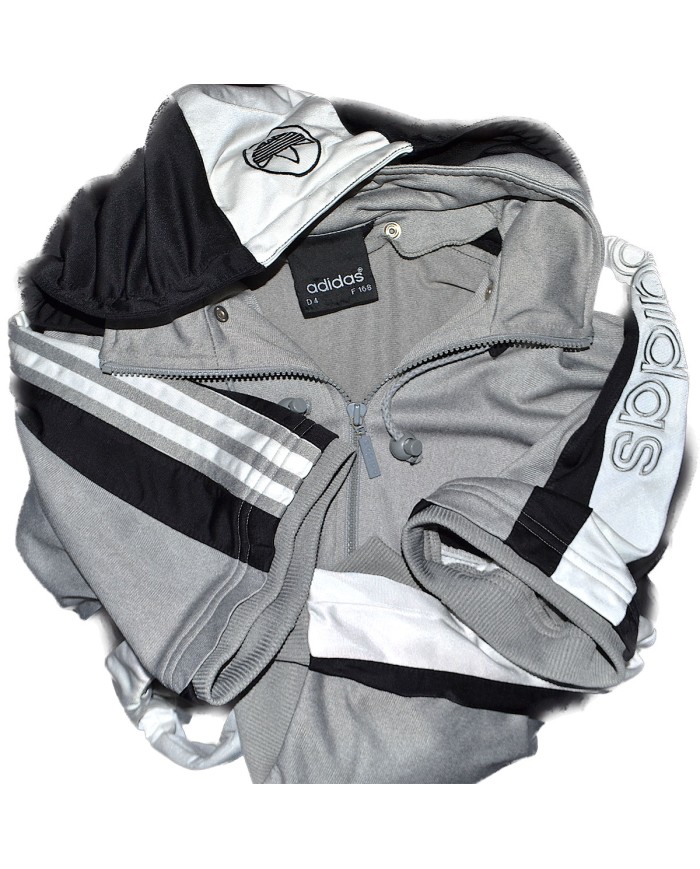 Adidas vest zipper hoodie short sleeves gray M