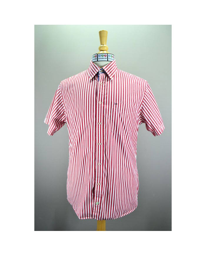 Tommy Hilfiger shirt red striped M