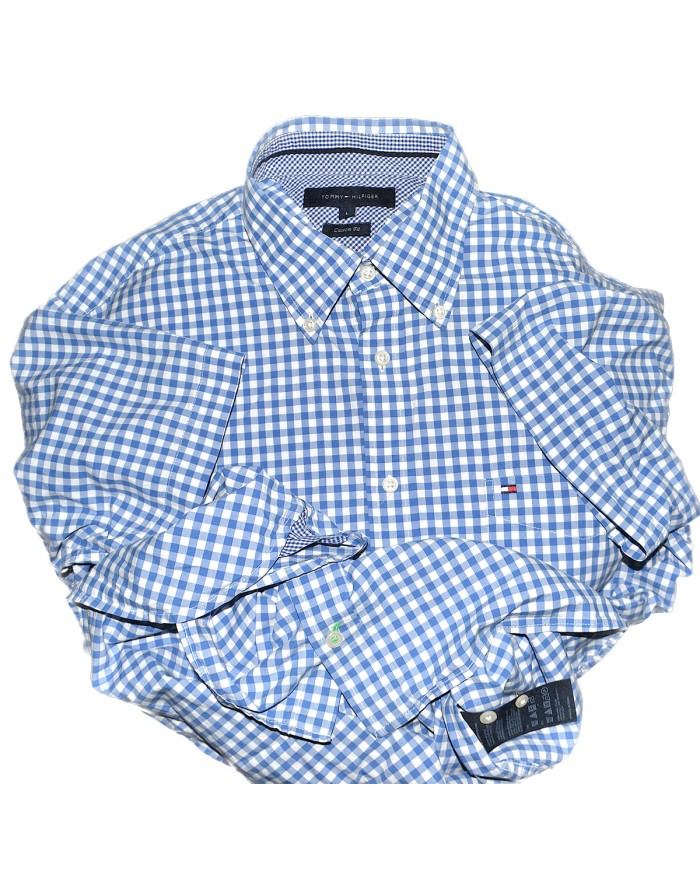 Tommy Hilfiger shirt costom fit blue L