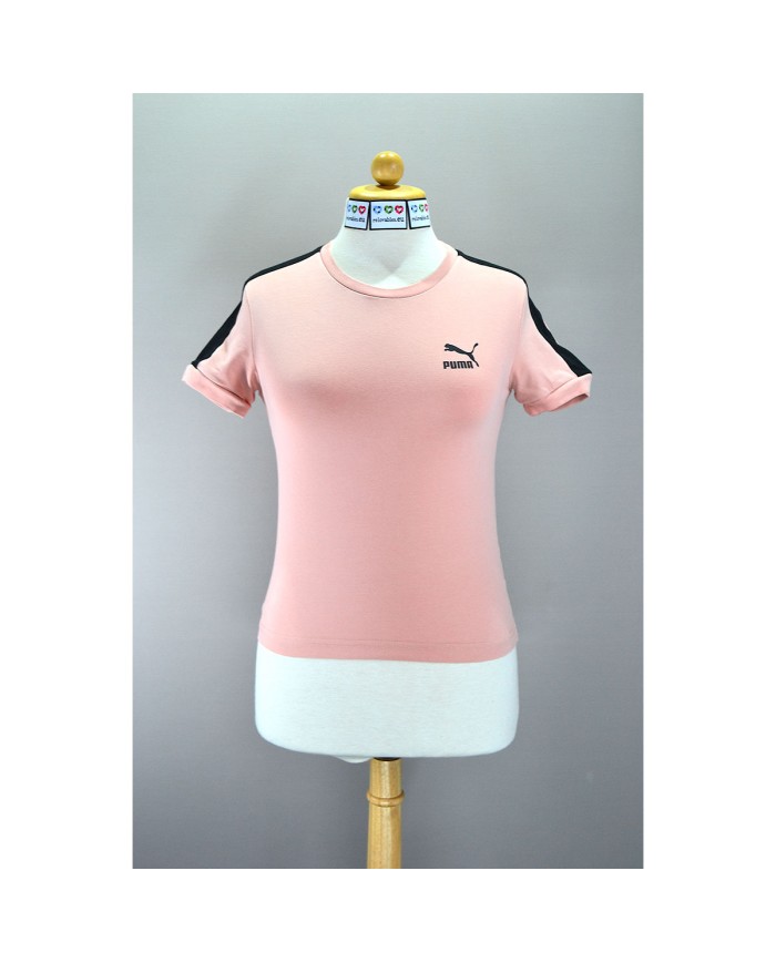 Puma t-shirt crop-top stretch pink XS