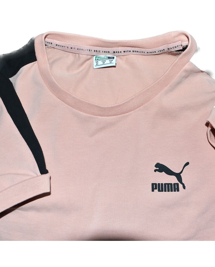 Puma t-shirt crop-top stretch pink XS