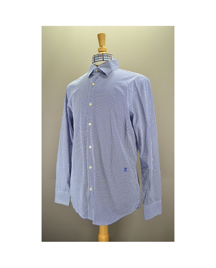 G-star shirt long sleeve embroidered blue XL