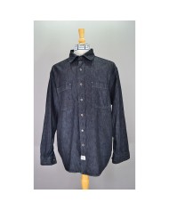 G-star shirt long sleeve embroidered blue XL