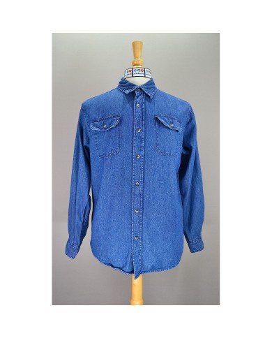 Wrangler denim shirt long sleeve blue M